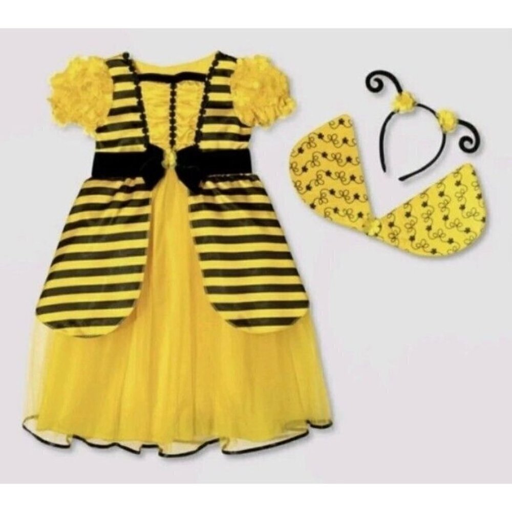 Target Toddler Bumblebee Halloween Costume Dress Headpiece 4-5T - Hyde & EEK!